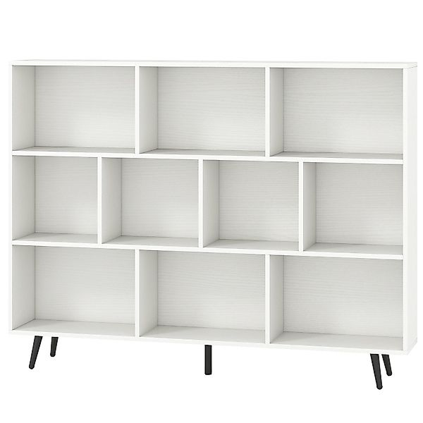 COSTWAY Bücherregal, Holz, Standregal mit 3 günstig online kaufen