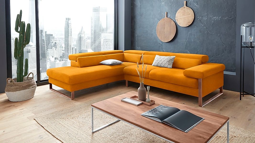 W.SCHILLIG Ecksofa "finn, Designsofa mit tollem Sitzkomfort, bequem, L-Form günstig online kaufen