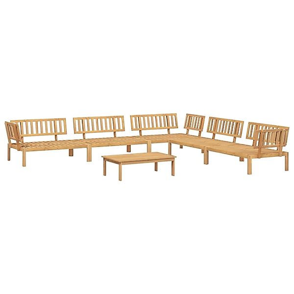 vidaXL 6-tlg. Garten-Sofagarnitur aus Paletten Massivholz Akazie günstig online kaufen