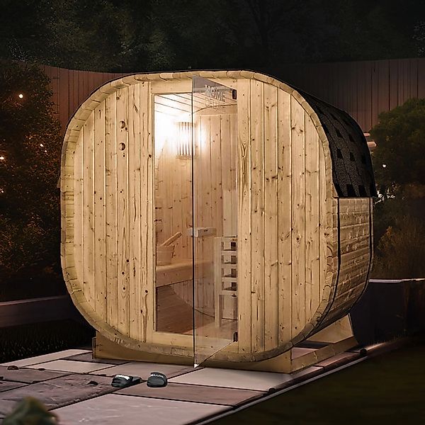 Home Deluxe Outdoor Sauna CUBE L für bis zu 4 Personen günstig online kaufen