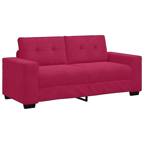vidaXL Zweisitzer-Sofa Weinrot 140 cm Samt 4105126 günstig online kaufen