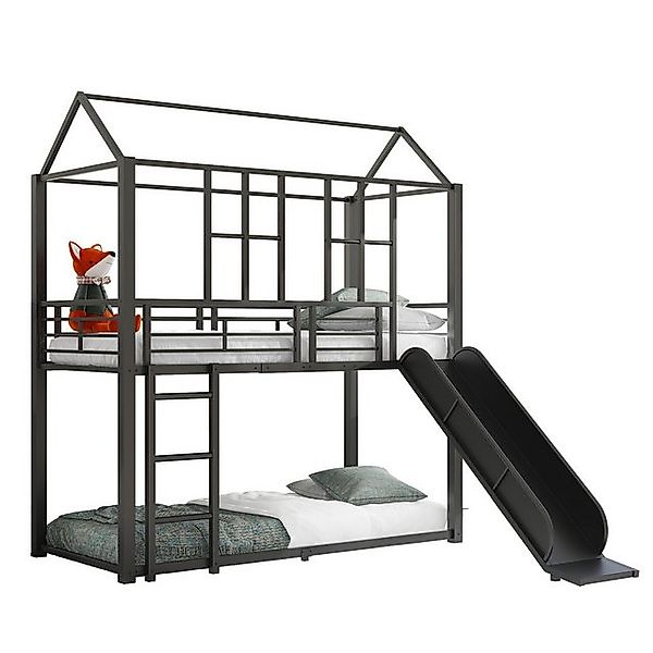 REDOM Etagenbett Bettgestell Metallbett, ausgestattet mit Rutsche (sicher u günstig online kaufen