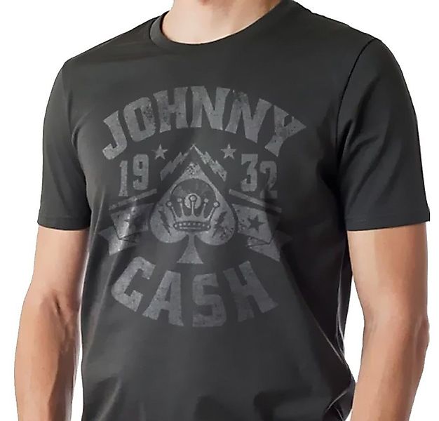 Johnny Cash Print-Shirt Johnny Cash Reckless T-Shirt Herren Schwarz S M L X günstig online kaufen