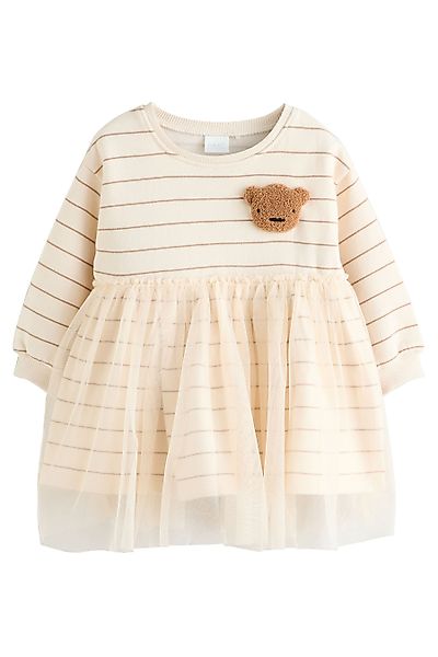 Next Tüllkleid Langärmeliges Sweatkleid mit Mesh günstig online kaufen