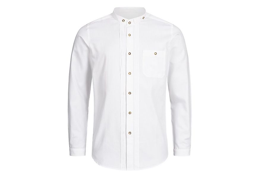 Stockerpoint Trachtenhemd Trachtenhemd OC-Fredi, Weiss mit Stehkragen, Regu günstig online kaufen