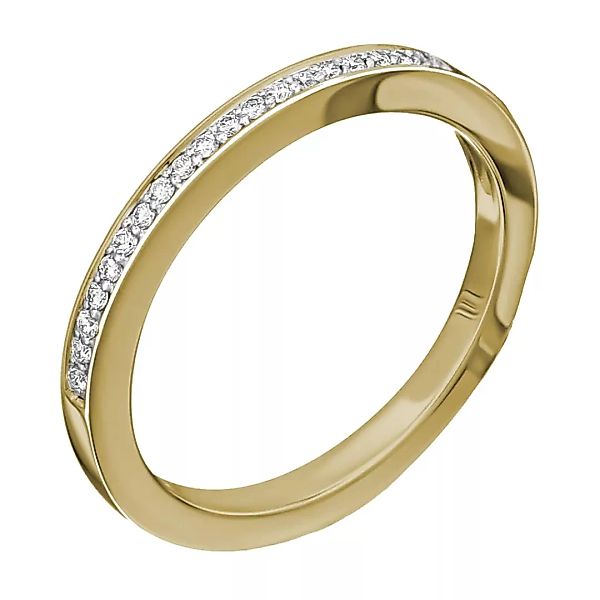 ONE ELEMENT Diamantring "0.09 ct Diamant Brillant Memoire Ring aus 585 Gelb günstig online kaufen