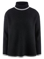 Rollkragen-Pullover include schwarz günstig online kaufen