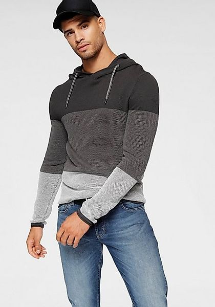 Bruno Banani Kapuzenpullover im trendigen Waffel-Look günstig online kaufen