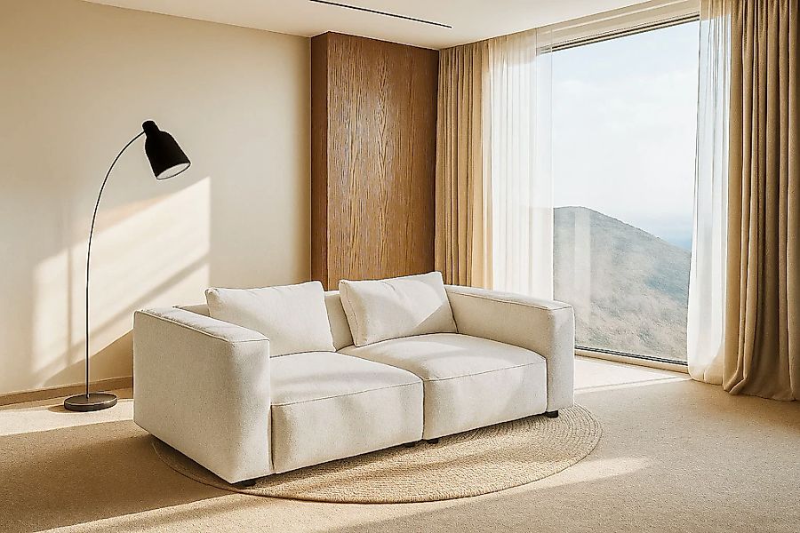 Home affaire 3-Sitzer "Tvinnet" Breite 228 cm, extra tiefe Sitzfläche, kubi günstig online kaufen