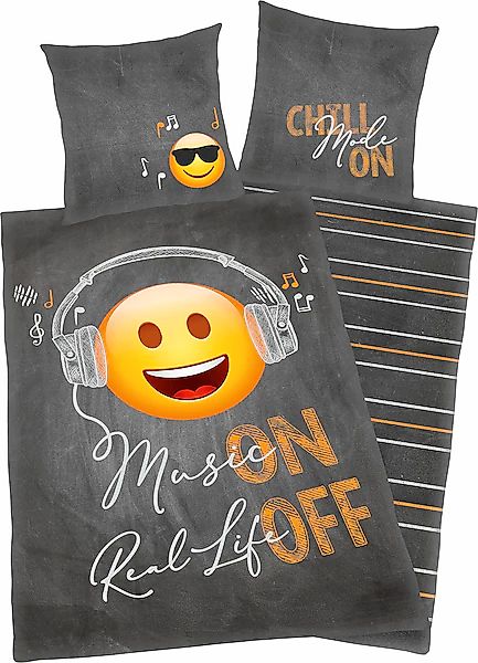 Herding Young Collection Wendebettwäsche "Emotx" Bettwäsche in Übergröße günstig online kaufen