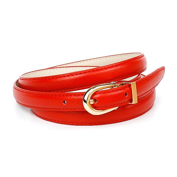 Anthoni Crown Ledergürtel, in schmaler Form, in leuchtendem rot günstig online kaufen