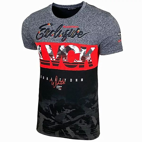 Baxboy T-Shirt Baxboy T-Shirt »EXCLUSIVE BLACK« mit sportiven Prints Sticke günstig online kaufen