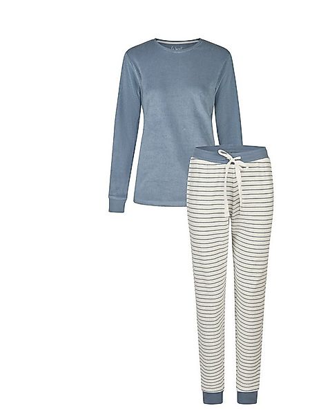 By Louise Schlafanzug Damen Frottee Pyjama (2 tlg) kuschelige Qualität günstig online kaufen