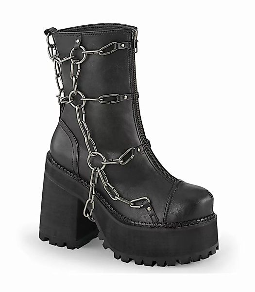 Gothic Ankle Boots ASSAULT-66 - Schwarz (Schuhgröße: EUR 39) günstig online kaufen
