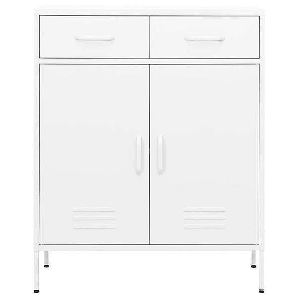 vidaXL Aktenschrank Lagerschrank Weiß 80x35x101,5 cm günstig online kaufen