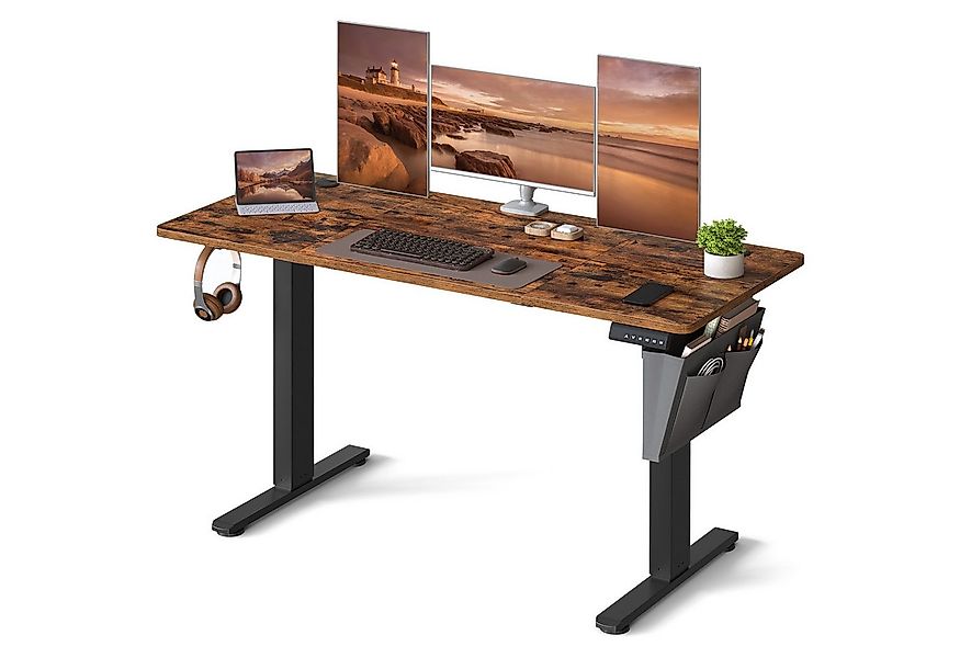 SONGMICS Schreibtisch Höhenverstellbarer elektrisch, 100/120/140/160/180 cm günstig online kaufen