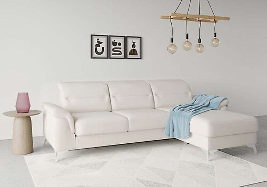 sit&more Ecksofa "Sinatra L-Form", mit Recamiere, optinal mit Kopfteilverst günstig online kaufen