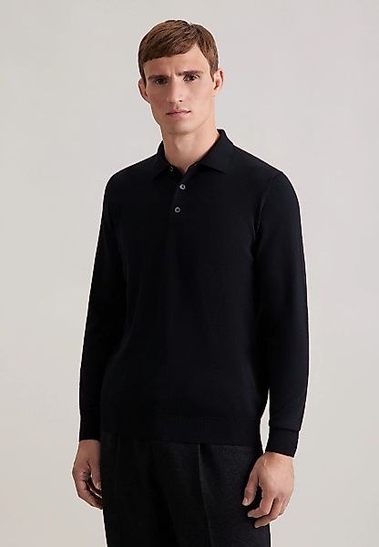 seidensticker Polokragenpullover "Schwarze Rose" 1/1 Kragen Uni günstig online kaufen