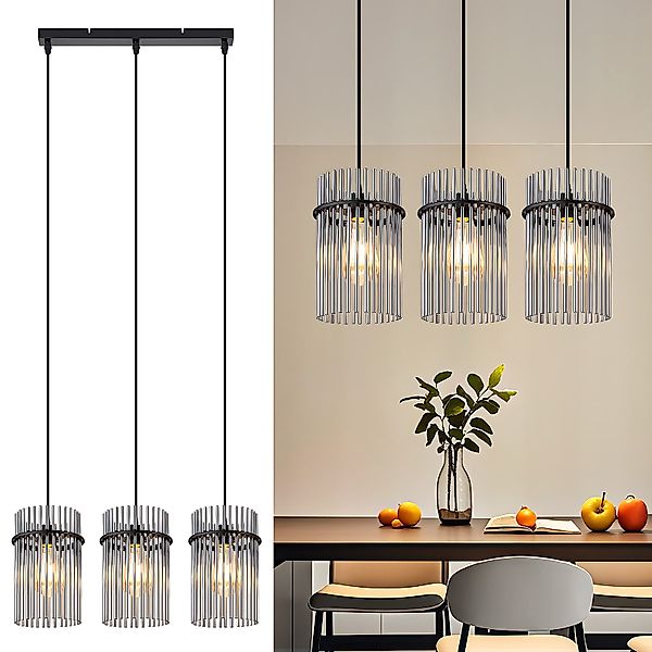 Nettlife LED Pendelleuchte Retro Gold/Schwarz - günstig online kaufen