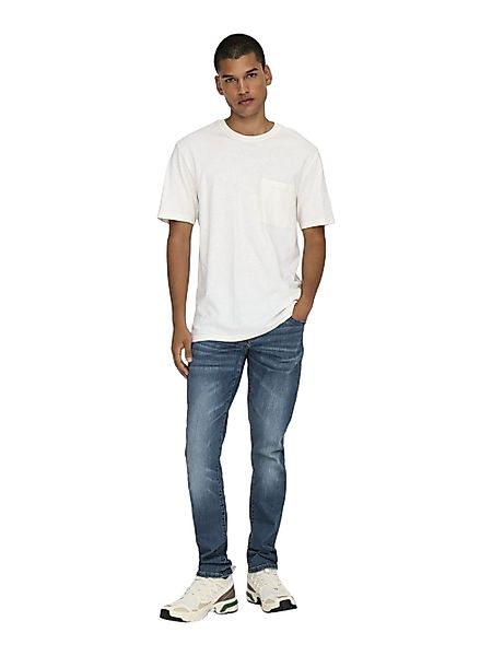 Only & Sons Herren Jeans ONSLOOM SLIM - Low Waist - Slim Fit - Blau günstig online kaufen