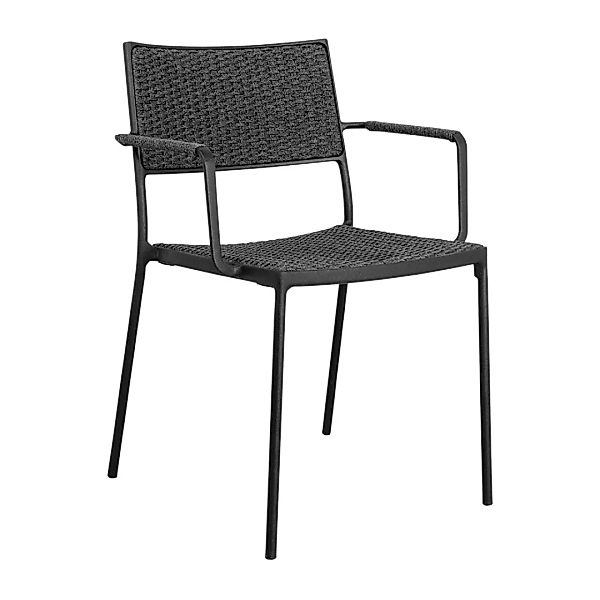 Cane-Line - Less Sessel stapelbar - dunkelgrau/Sitzschale Cane-line Soft Ro günstig online kaufen