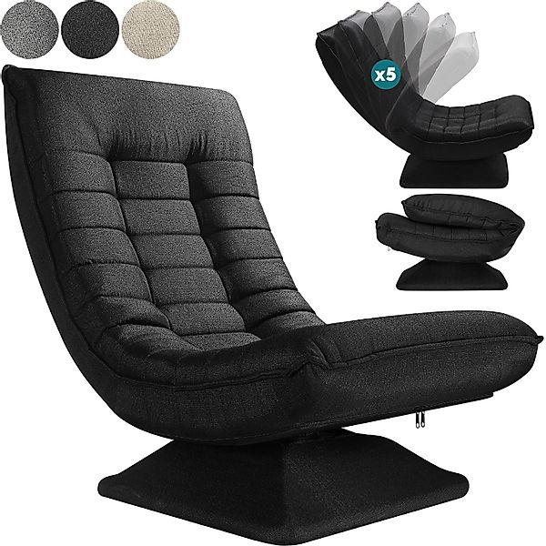 Casaria Relaxsessel verstellbare Lehne Drehbar Klappbar günstig online kaufen
