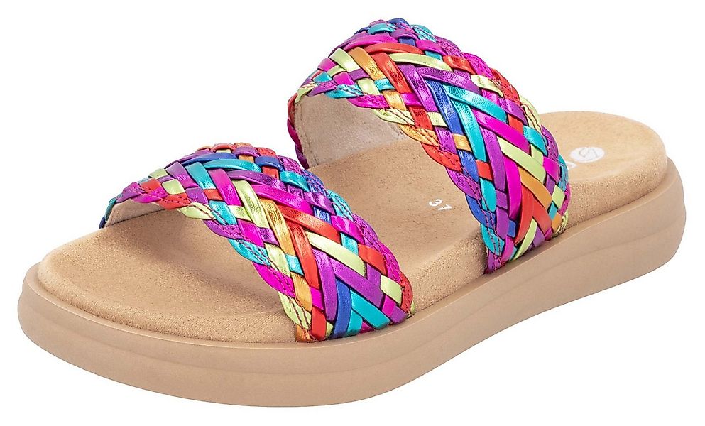 Remonte Pantolette, Plateau, Bequemschuh, Sommerschuh mit Riemchen in Flech günstig online kaufen