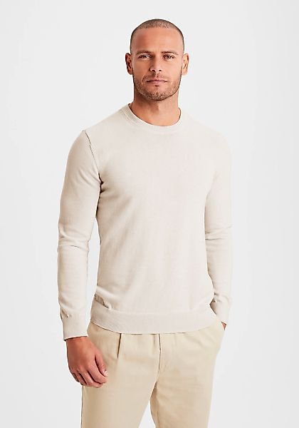 H.I.S Strickpullover Regular Fit, Langarm, Pullover aus Feinstrick, Baumwol günstig online kaufen