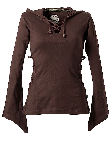Vishes Kapuzenshirt Elfenshirt Zipfelkapuze und Bändern günstig online kaufen