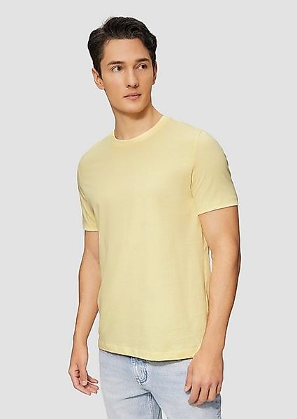 s.Oliver Kurzarmshirt Baumwoll-T-Shirt mit Crew Neck und Logo Artwork günstig online kaufen