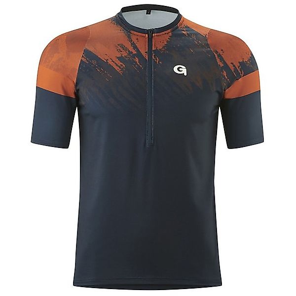 Gonso Print-Shirt Große Größen Bike-Shirt Kurzarm Vedello navy-rost Print G günstig online kaufen