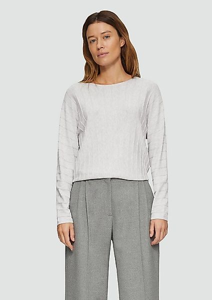 s.Oliver Longpullover Strickpullover Strickpullover mit Fledermausarm und S günstig online kaufen