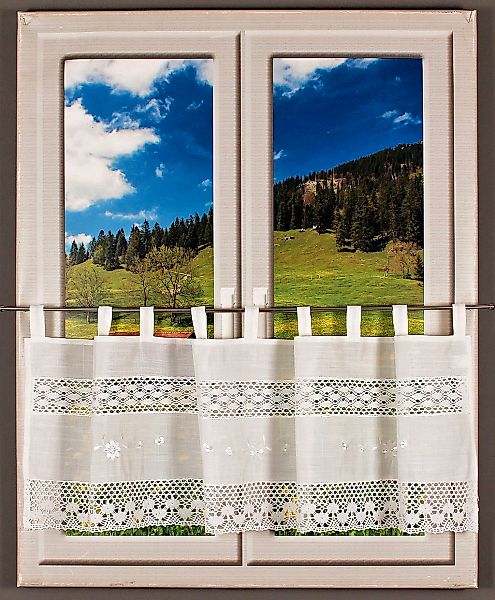 HOSSNER - ART OF HOME DECO Querbehang "Drachensee" Schlaufen 1 Stk. tlg. m. günstig online kaufen