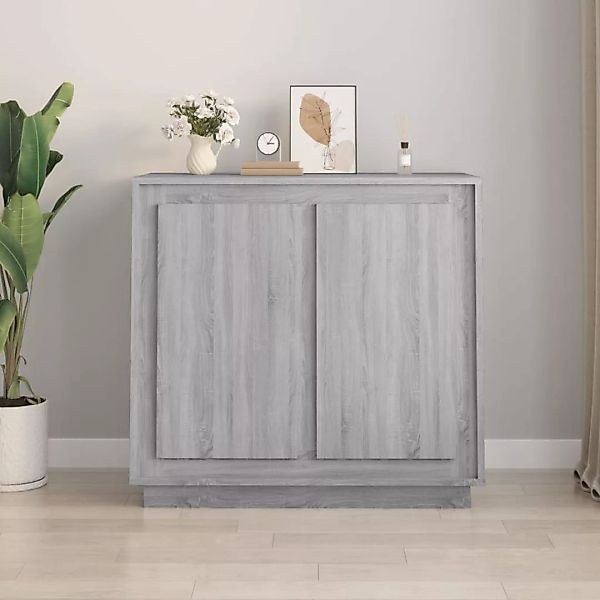 vidaXL Sideboard Sideboard Grau Sonoma 80x34x75 günstig online kaufen