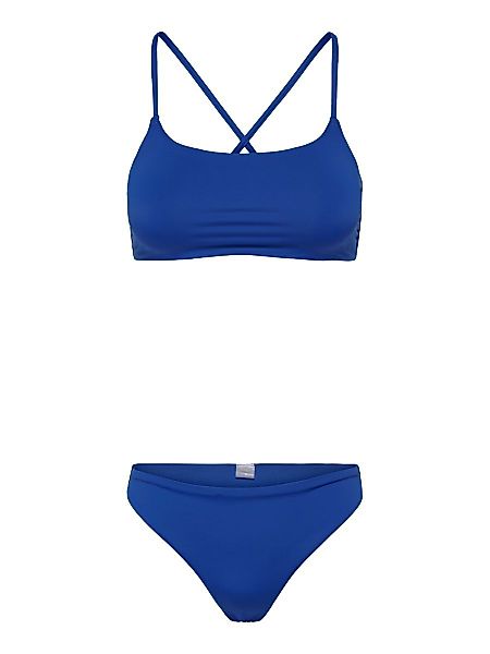 ONLY Einfarbiger Bikini Damen Blau günstig online kaufen