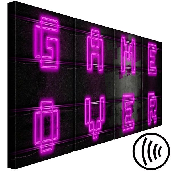 Wandbild Pink Neon (4 Parts) XXL günstig online kaufen