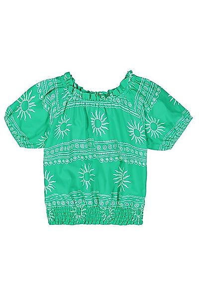 Garcia Shirttop Grünes Top mit Allover-Print günstig online kaufen
