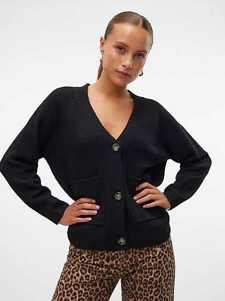 Vero Moda Strickjacke VMBOOM LS V-NECK günstig online kaufen