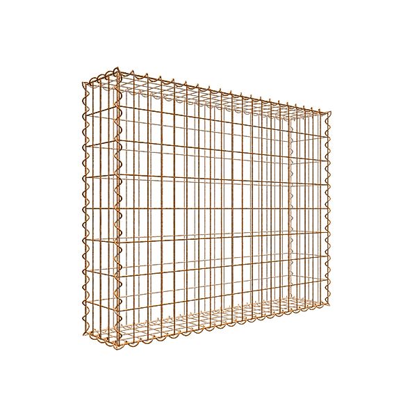 Gabiona Gabionenzaun Rostige Gabione 100 cm günstig online kaufen