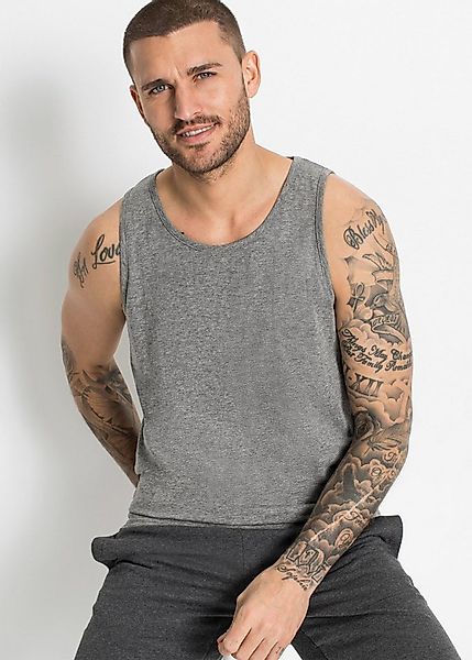 bonprix Tanktop (Packung, 3-tlg) Regular Fit, Rundhalsausschnitt günstig online kaufen