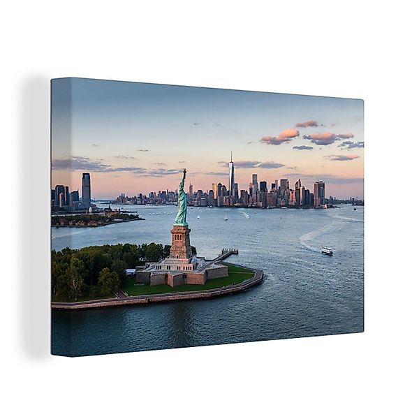 OneMillionCanvasses® Leinwandbild Die Freiheitsstatue und Ansichten günstig online kaufen