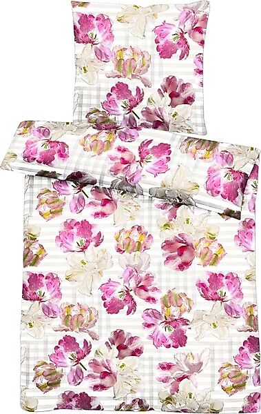 APELT Bettwäsche »Nelly« 2 Stk. tlg. elegante Papageientulpe und modernes A günstig online kaufen