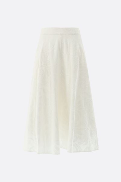 Midirock mit Ton-in-Ton Stickerei günstig online kaufen