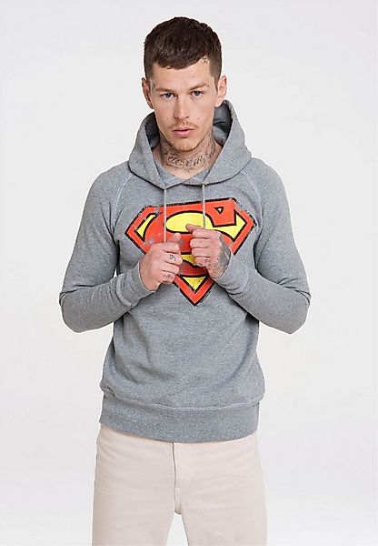 LOGOSHIRT Kapuzensweatshirt DC – Superman Logo mit Superhelden-Print günstig online kaufen