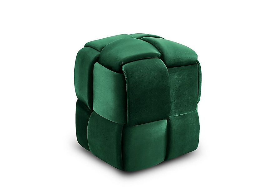 Vesgantti Sitzhocker Fußhoker aus Samt Moderne Sitztruhe für Wohnzimmer, Sc günstig online kaufen