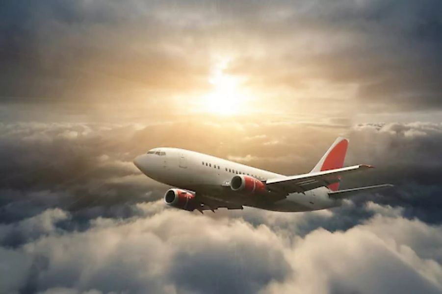 Papermoon Fototapete »Flugzeug im Himmel« günstig online kaufen