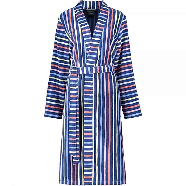 Cawö Damen Bademantel Kimono 3343 - Farbe: blau-multicolor - 12 - XL günstig online kaufen