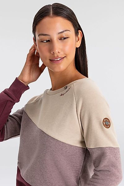 Ragwear Sweater "JOHANKA BLOCK", Crew Neck im Color-Blocking Design günstig online kaufen