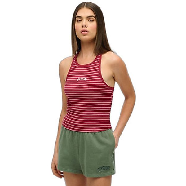 Superdry  Tank Top Débardeur rayé à dos nageur et logo femme  Essential günstig online kaufen