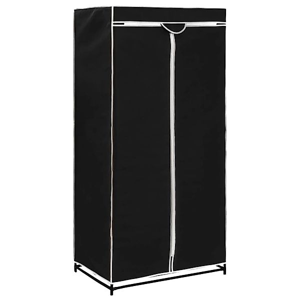 Kleiderschrank Schwarz 75×50×160 Cm günstig online kaufen